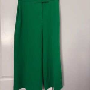 Zara Vibrant Green Wide-Leg Pants